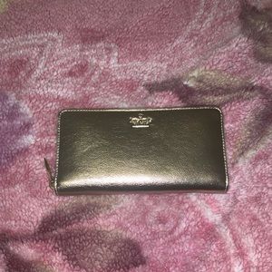 Rose gold metallic Kate spade wallet